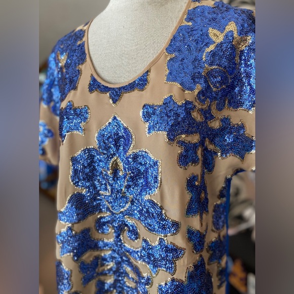 Neiman Marcus for Tracy Reece Sequin Top - Picture 7 of 10